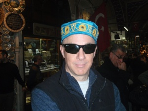 David Beckwith looking stylist at the Grand Bazaar