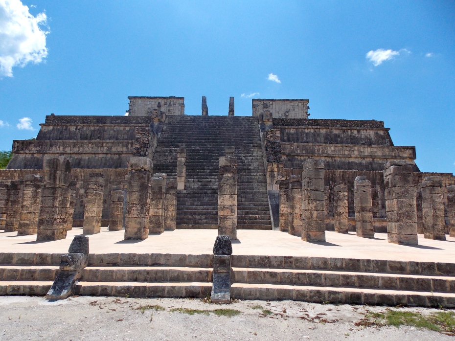 The Temple of the Warriors at Chichen Itza.
